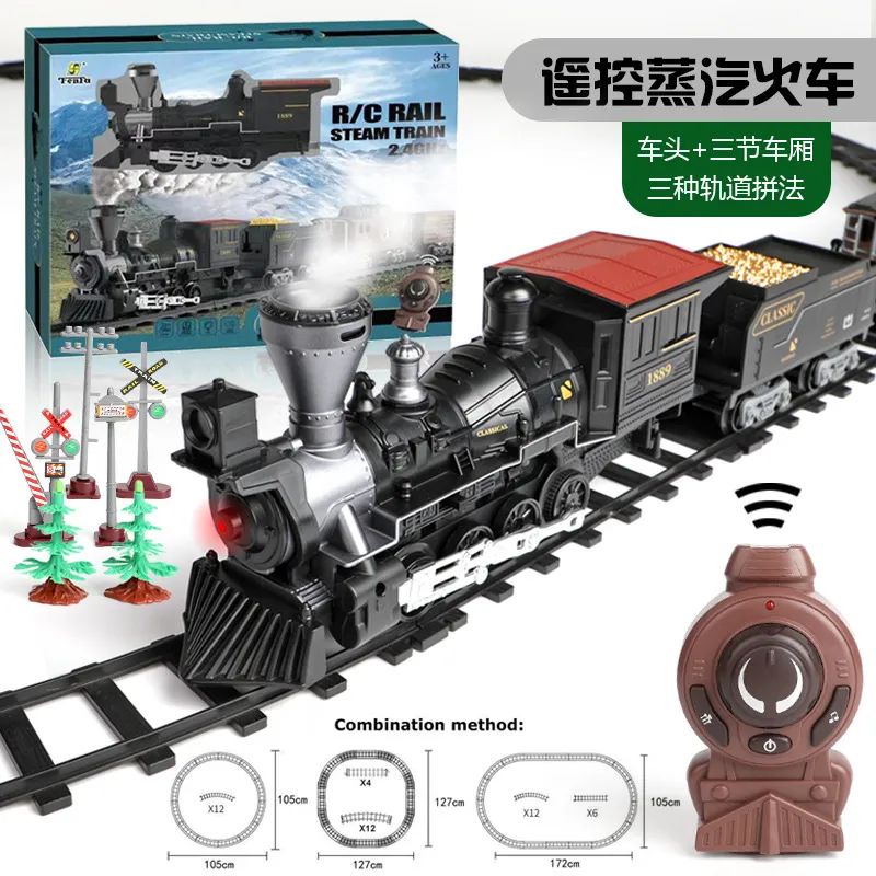 Remote control train set with smoke on sale