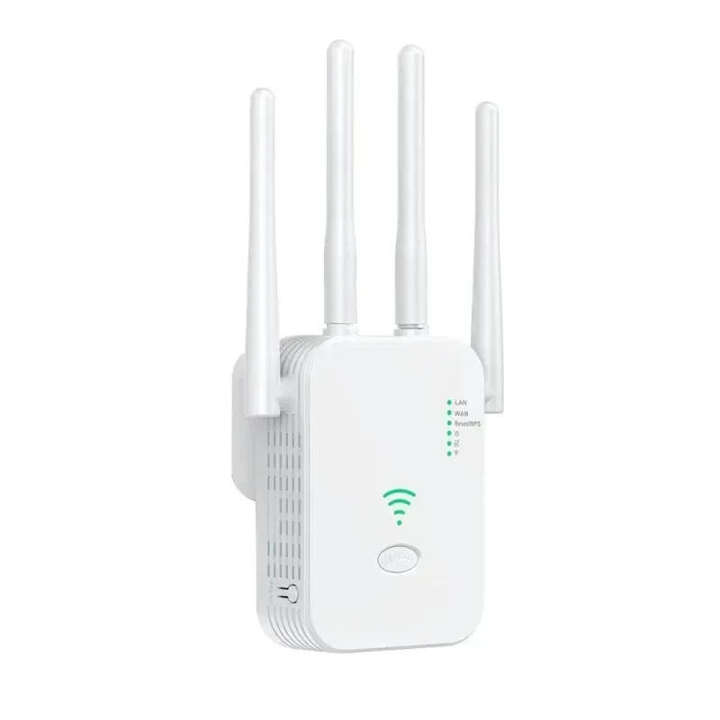 2024 1200Mbps Wireless WiFi Repeater WiFi Signal Booster Dual -Band 2.4G 5G Extender 802.11ac Gigabit Amplifier WPS Router - för trådlöst