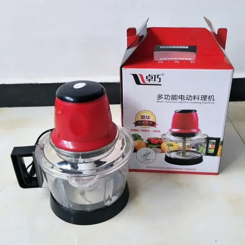 Broyers 3L électrique de viande électrique Slicker Cliner Vegetable Chopper Electric Automatic Mincing Machine Grinder Grinder Food Prowear