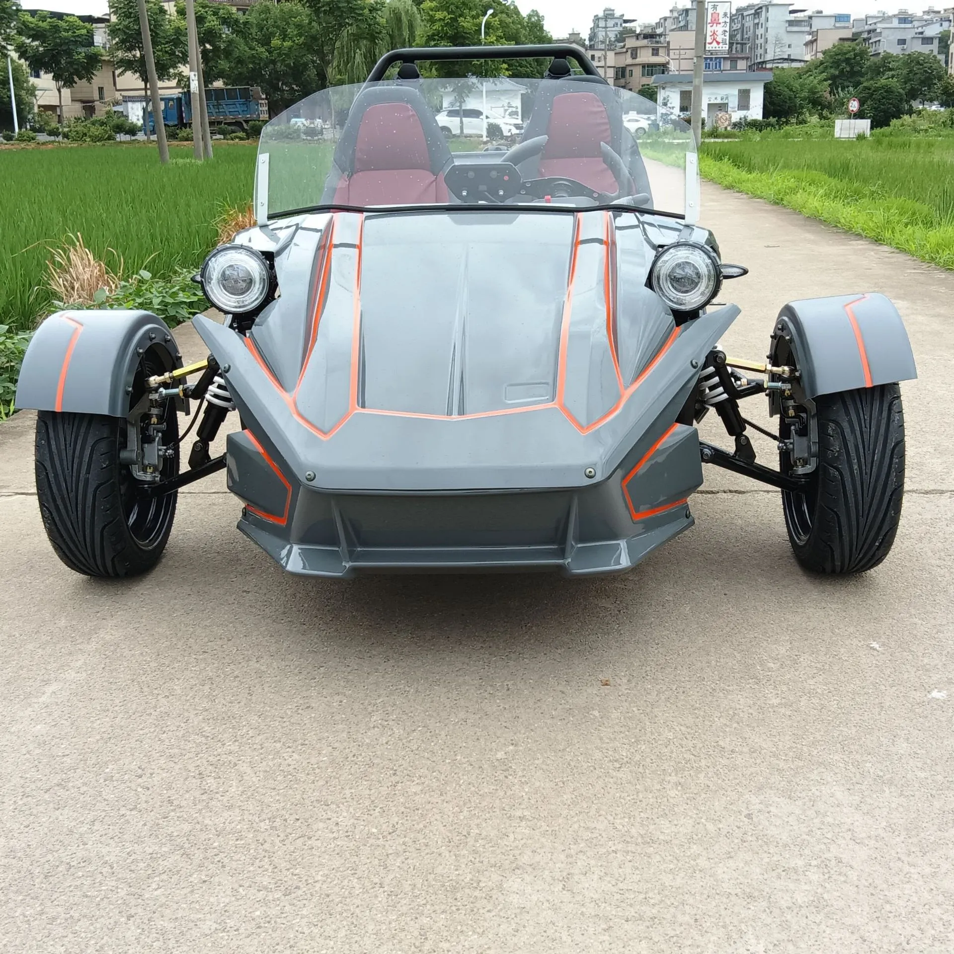 The new three-wheeled motorcycle modified shock absorber ATV farmer's car kart four-wheeled off-road vehicle classic car electric kart