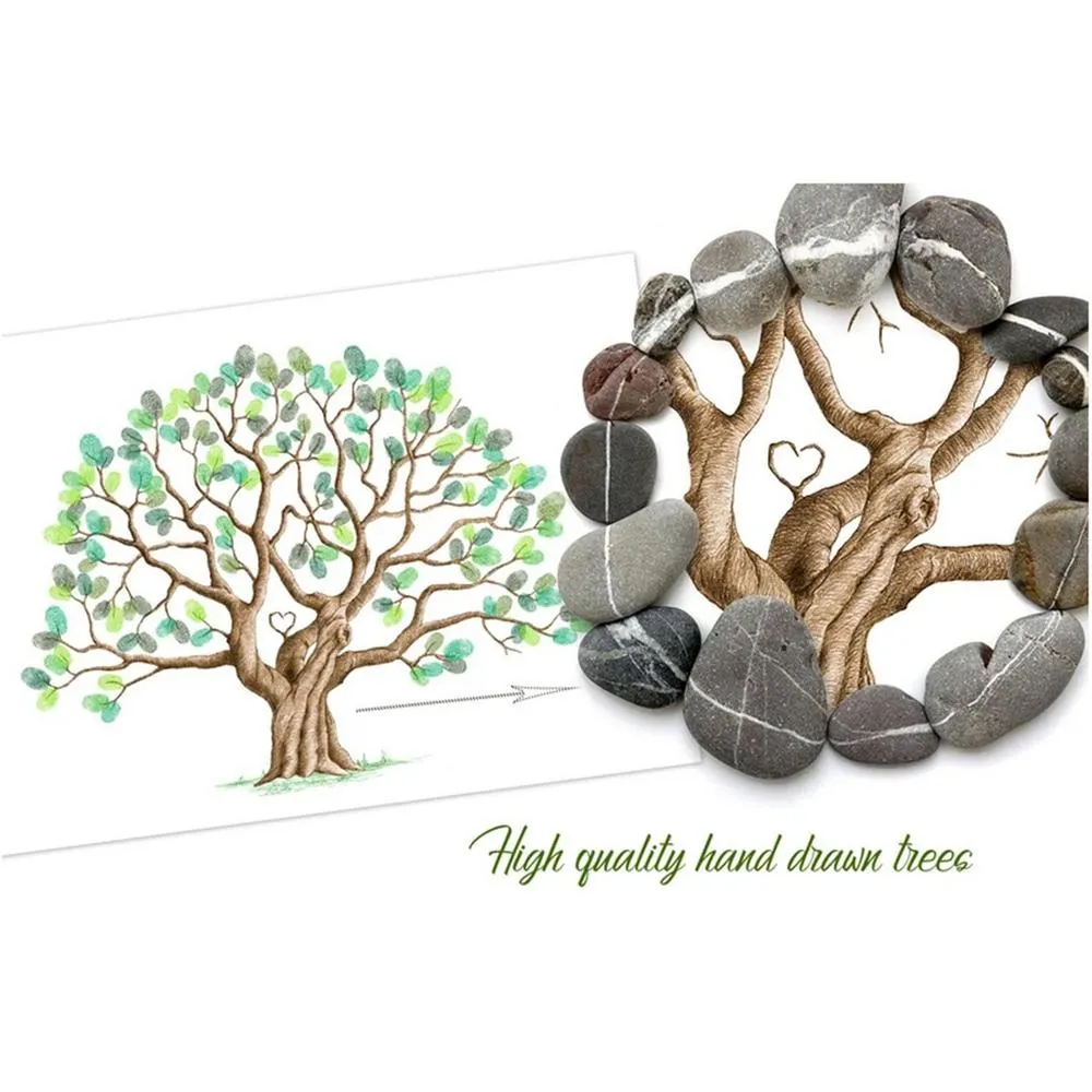Fingerprint Tree Guest Book Canvas: Unique Celebration Keepsake, DIY Ink  Painting For Memorable Events, Vinyl Tree Wall Art For Home Decor From  Ddmymay, $25.89 | DHgate.Com, image size:1000x1000