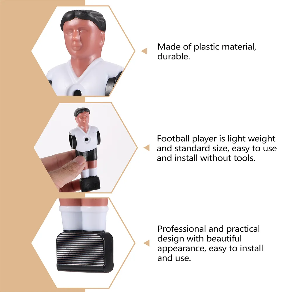LIOOBO Resin Football Man Doll Foosball Replacement Part