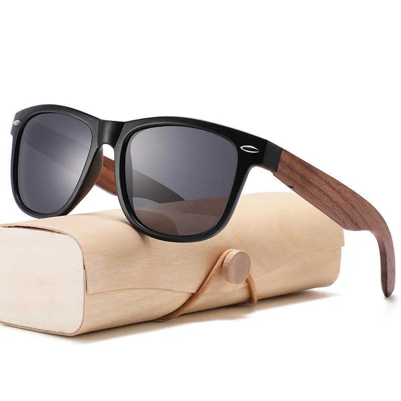 Designer zonnebril houten zonnebril genageld bamboe en houten bril voor mannen gepolariseerde zonnebrandcrème dames zonnebril