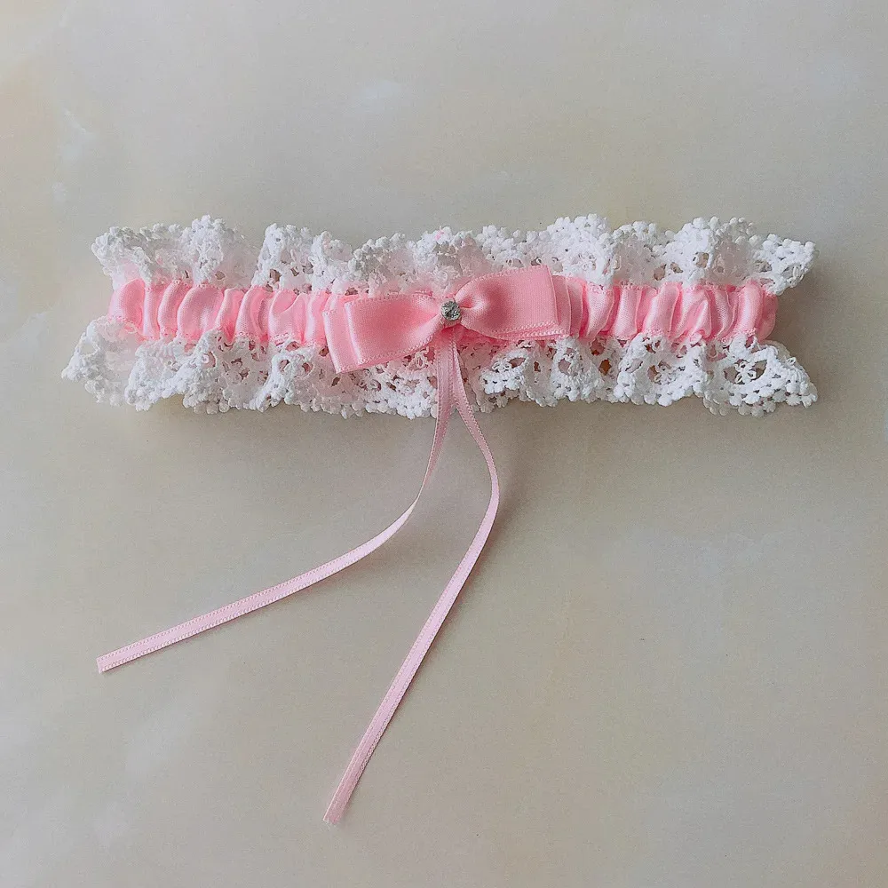 pink lace garter belt Crazy in Love Warm Pink Suspender belt main image 1