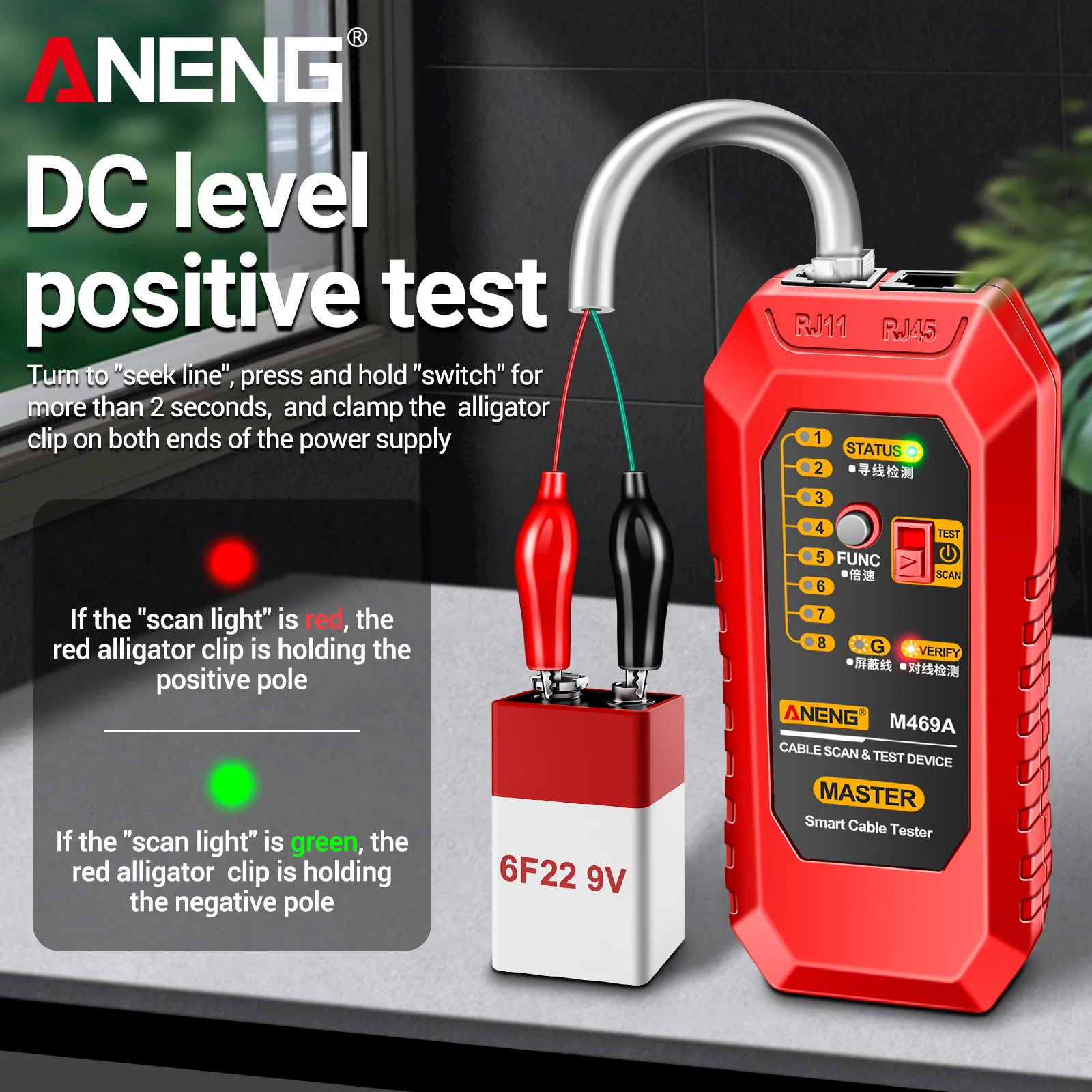 Network Cable Tester & Wire Toner - Handheld LAN Line Finder For Ethernet, Phone Lines - View #14