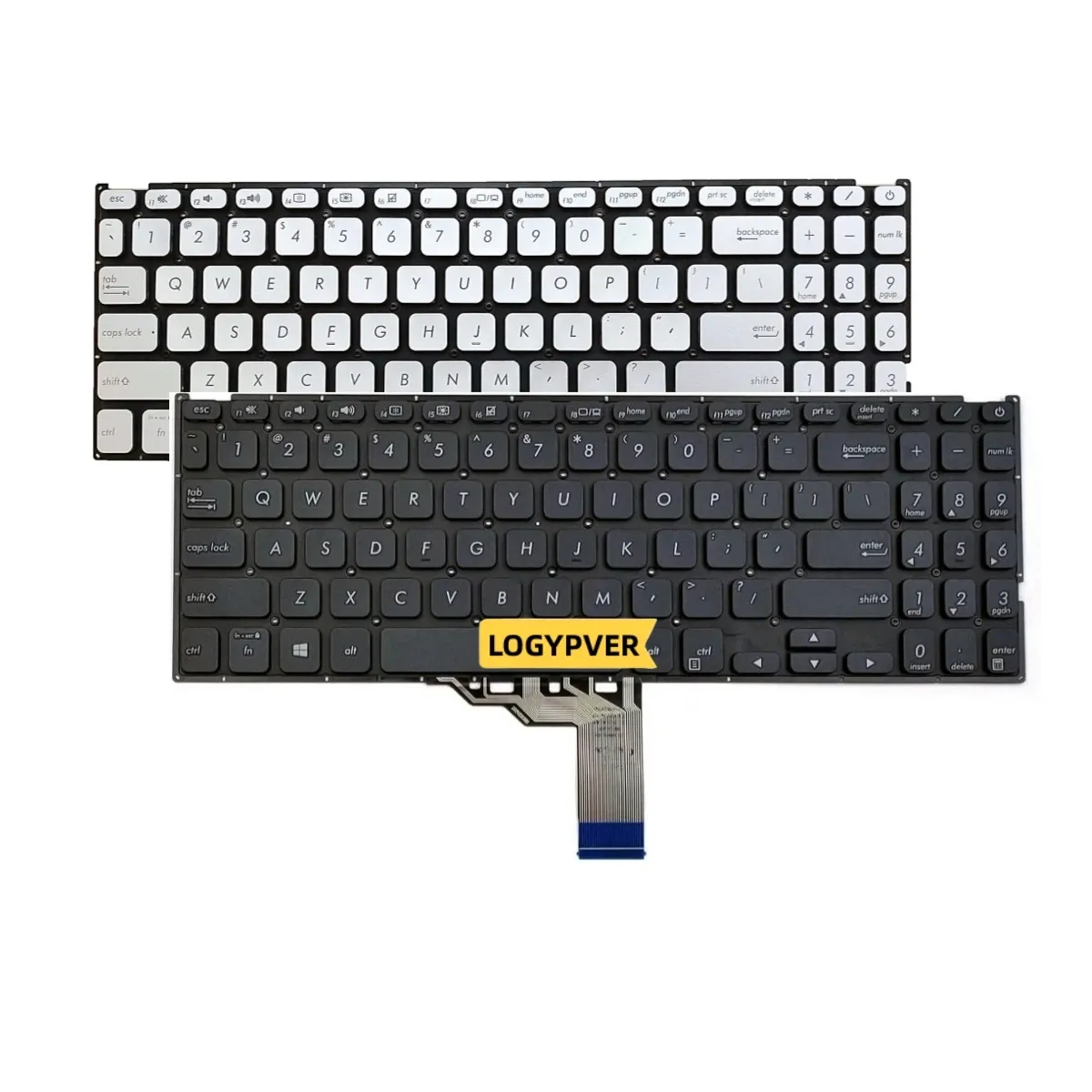 Toetsenboards US Laptop -toetsenbord voor Asus Vivobook X512D X512 X512DA X512F X512U X512FA X512UA X512UB V5000 M5050D US Engels