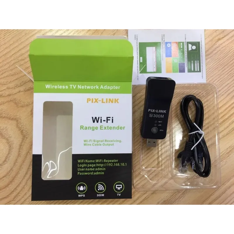 M300 USB Wireless Lan Adapter WiFi Dongle för smart TV Blu-ray-spelare BDP-BX37 och PIX-Link WiFi-intervallförlängare för förbättrad anslutning och