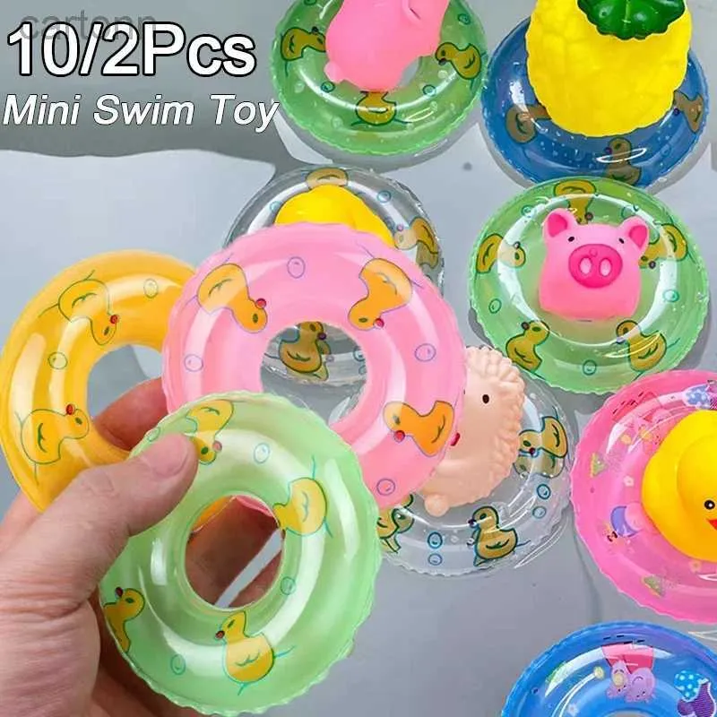 Игрушка для ванны лето мини -плавание игрушка Babby Kids Fluging Doll Bool Bool Cring Toys Плавающие резиновые бассейны Надувная игрушка 240413