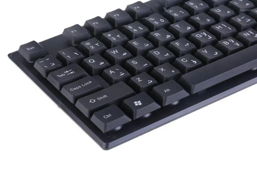 Keyboards 2021 Arabic English Silent Keyboard Waterproof Office For Windows Computer19732810