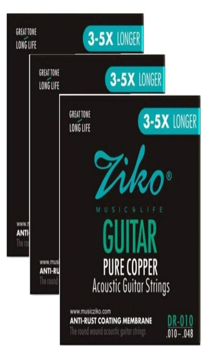 3setslot 010048 DR010 AKUSTYCZNE Strings Guitar Instruments Instruments Akcesoria Guitar Parts Whole4532931