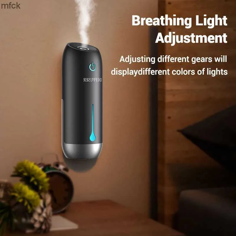 Humidifiers Fragrance Lampade Oli Oli Diffusore Aromaterapia Umidificatori a parete Desktop Fragrace Diffusore Breweler per aroma di casa per auto