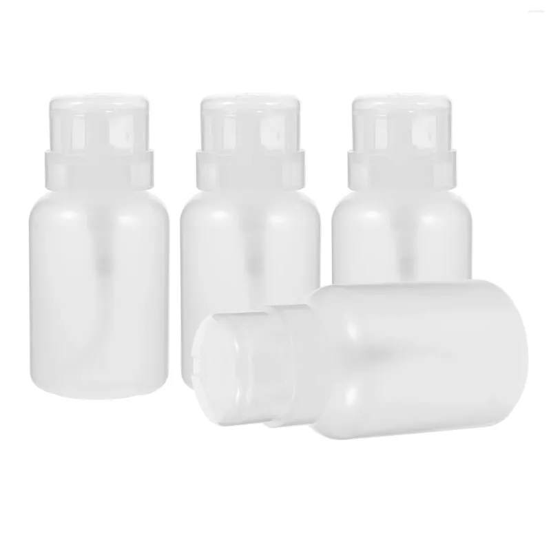 Lagringsflaskor Botte Pump Nail Polish Remover Jar Liquid Dispenser Refillable Makeup Liquids