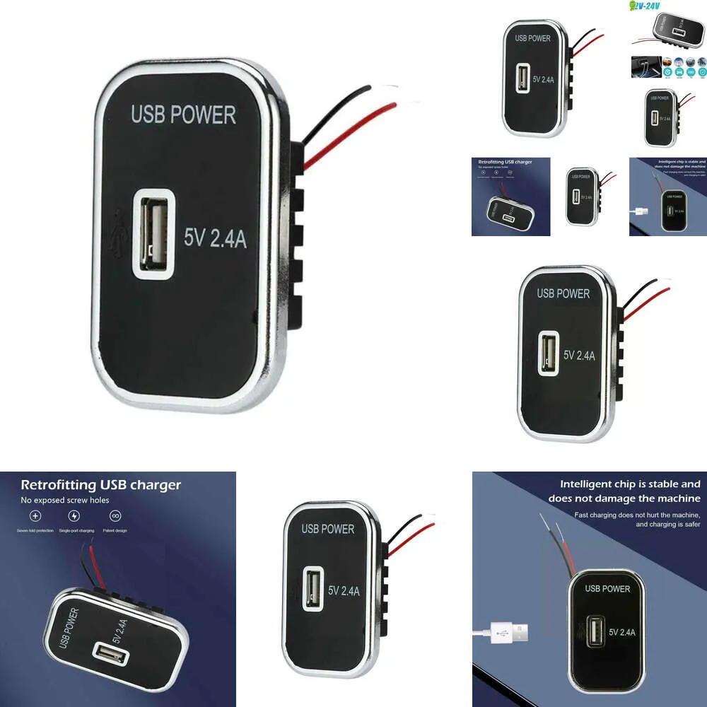 Nuovo prese di caricabatterie per caricatore veloce USB-C Port Fast 12V/24V a prova di polvere moto Adattatore Adattatore ATV Bus di ricarica automatica M0V3