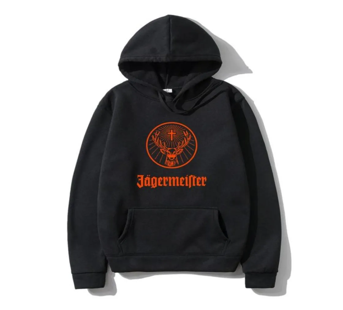 Men039s felpe con cappuccio Felpa di moda manica ad ancia alla moda di moda per uomo oversize logo jagermeister logo unisex abbigliamento anime kawaii hara3994555