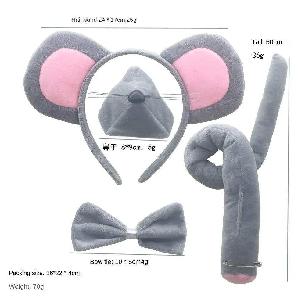 Of Festival Party Hairy Donkey Costume Props Donkey Ear Headband Tail Bowtie And Nose Decor Halloween Christmas Decor From Ddmyearth, $19.13