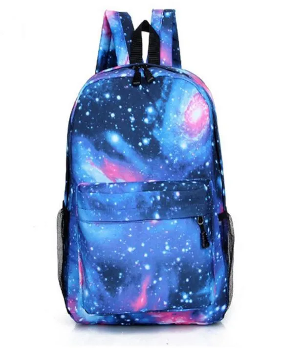 Płótno nastolatka szkolna torba szkolna Książka Plecak Star Niebo Printed Mochila Space School School Star Niebo Packpack66675405570189