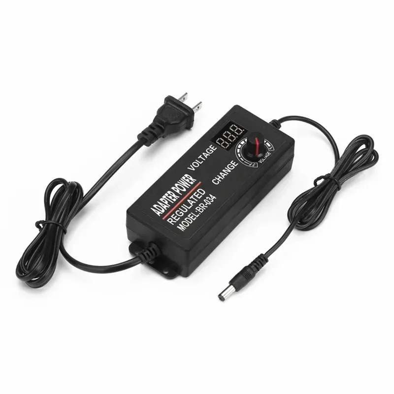 2024 3-12V5A Adjustable Digital Display Power Supply Rotating Motor Power Supply Adjustable Speed Switching Power Supply Adapter for