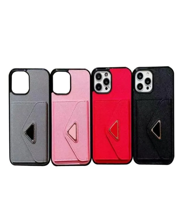 Portefeuille de cartes de mode pour iPhone 13 12 11 Pro Max Case de téléphone Pu Leather Shell Deluxe Designer PhonCase Cover iPhone11 12pro 11116577