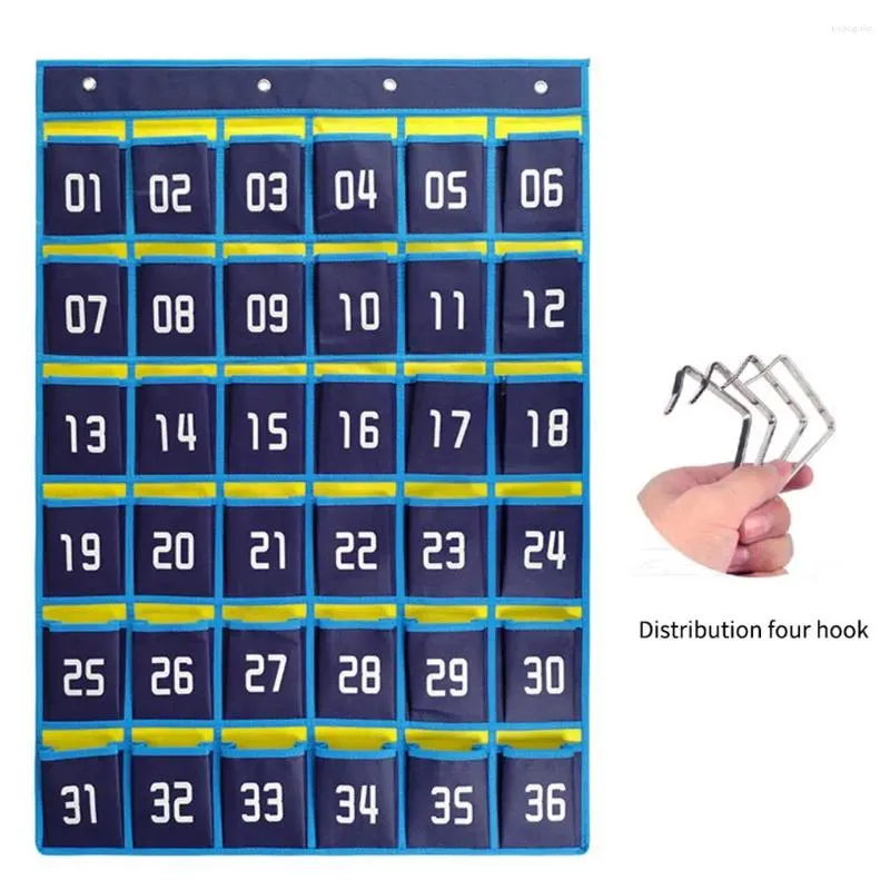 Haken nummerierte Taschenkarten über dem Türorganisator Homeschool liefert Aufbewahrungsbeutel mit 4 für Handys 30/36 Zellen