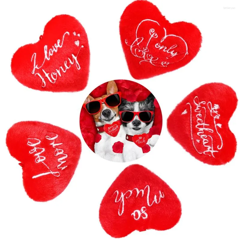 Hundekleidung 10/20/30PCs Liebe Bowties Pet Cat Plüsch Bögen Valentinstag Pflege Slidsable Bowtie für kleine Hundezubehör