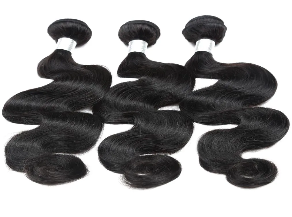 12a vague corporelle cheveux humains crus 3bundles avec couleur naturelle de qualité supérieure qualité brésilienne malaisienne indienne malaisie 830inch2397538