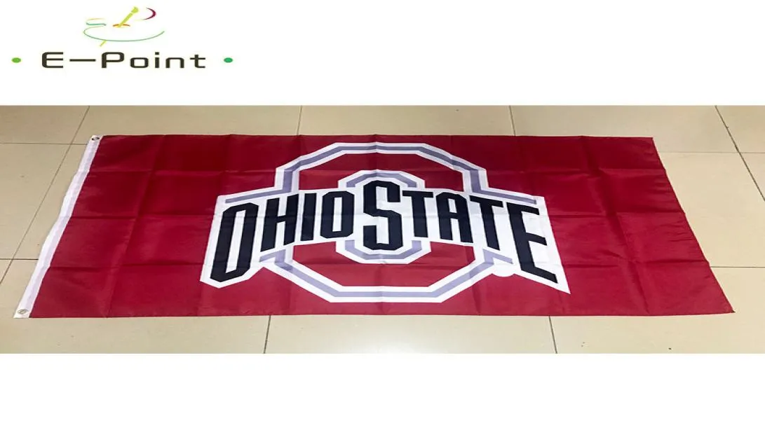 Bandeira de Ohio State Buckeyes 3*5ft (90cm*150cm) Bandeiras de poliéster Decoração Voador Home Garden Flagg Presentes festivos3607123