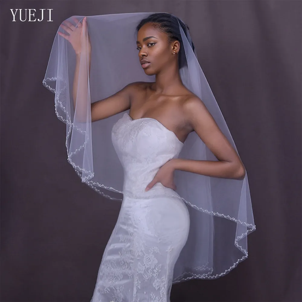 Yueji Bridal A Doppio Strato Pelo Velo A Doppio Strato Blusher