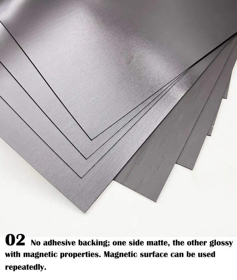 A4 Rubber Soft Magnet Sheet Self Adhesive Magnetic Mat: Colorful Craft ...