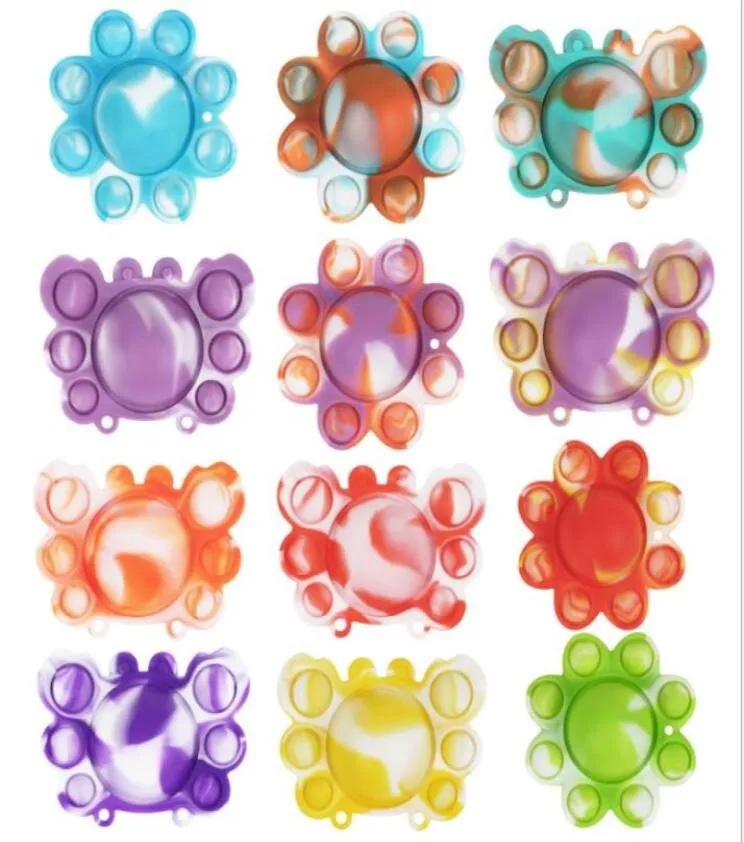 Party Toy Creative Finger Decompression Turning Doll Silicone fretful Rodent Pioneer reduced pressure Turnings Over Crab New Stran7139784