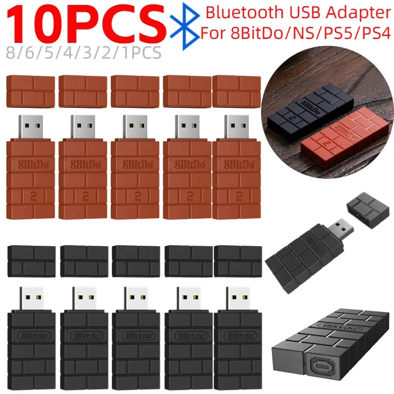 Adapter USB bezprzewodowy odbiornik Bluetooth Adapter 2 Odbiornik dla 8bitdo/ns/ns pro/ps5/pS4/switch/Xbox Series Series Akcesoria do gier