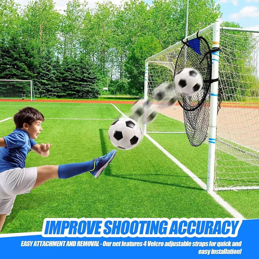 2 Filets Buts Football Pour Entraînement Précision – Enfant – Noir