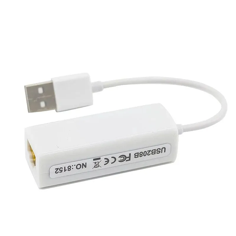 USB 이더넷 어댑터 10/100Mbps 네트워크 카드 RJ45 MacBook Windows 용 USB C LAN 유선 인터넷 케이블