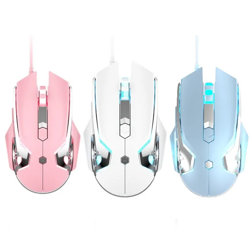 mouse Quiet Wired Mouse: Ergonomic Gaming Mouse for PC & Laptop
