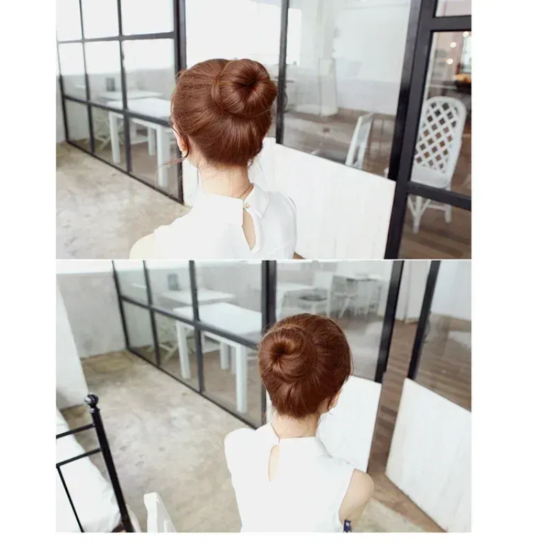 Femmes filles bricolage coiffure wig synthétique beignet mousse ancienne bande de torsion française bande magique outil de coiffeur