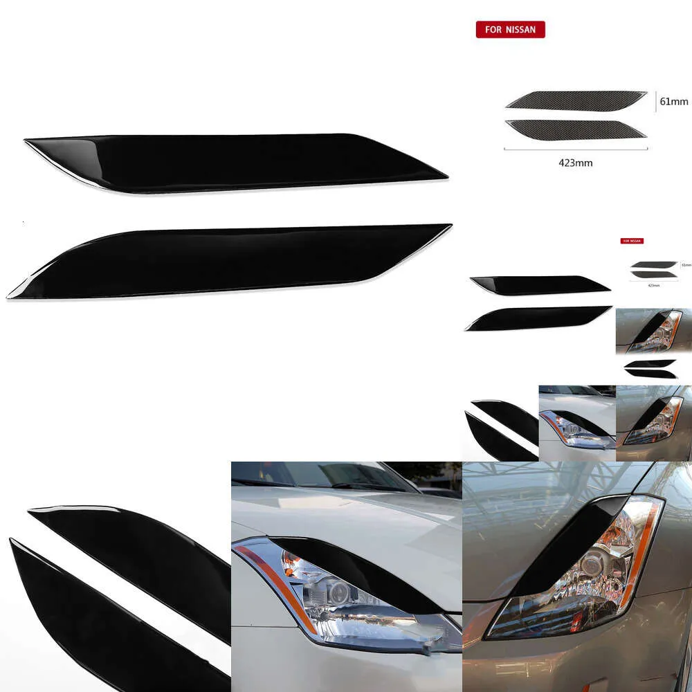 Ny lämplig för Nissan 350Z 2006-2009 Headlight Hood Protection Accessories Car Body Exterior Modification Lamp Hoods Sticker
