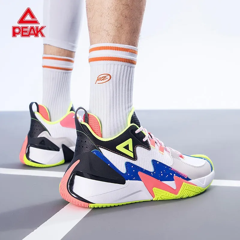 PEAK Mens Colorful Basketball Shoes Low Cut Anti Slip Wear Resistant Shock Absorbing Professional Sports Sneakers From Tbtgol shoes 65.36 DHgate.Com