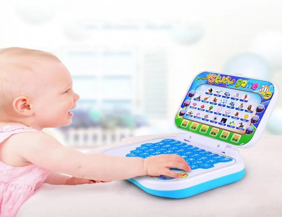 Baby Kids Laptop Whole Early Interactive Learning Machine Alphabet Pronunciation Educational Toys3839064