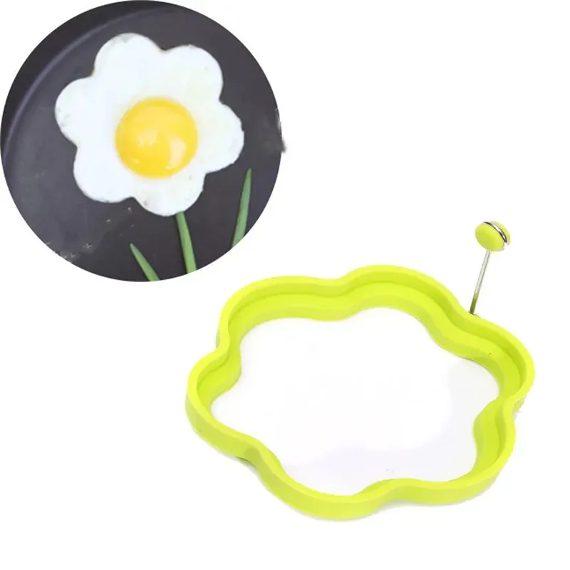 Silicone Fried Egg Pancake Anneau Ovoque Fried Oeufs Fried des œufs en forme de coeur