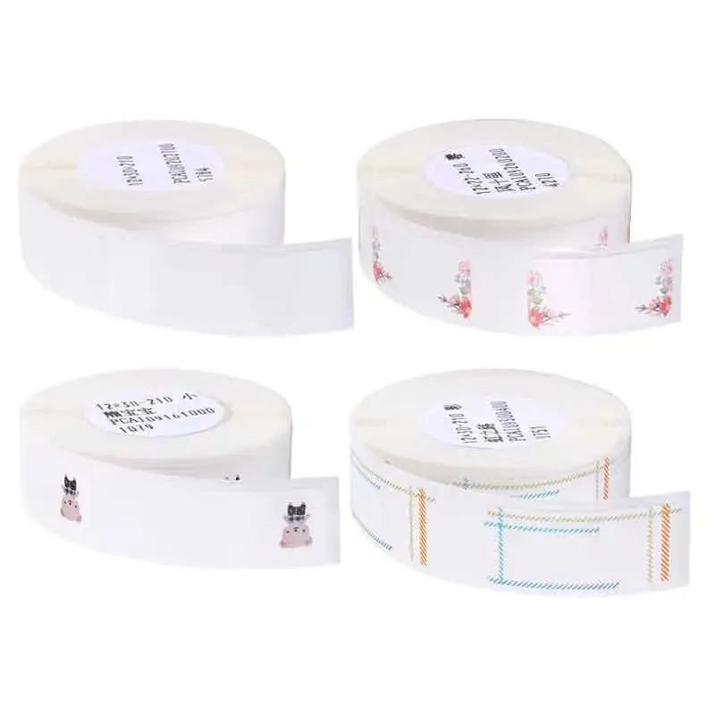 Tagi 5pcs niimbot D11 Druk termiczny papier papierowy kod kreskowy Nazwa wielkości pustej etykiety wodoodporne odporne na łzę 12*30 mm 210pcs/rolka