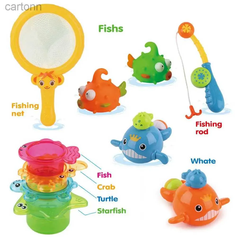 Jouets de bain 8pcs / 12pcs jouets de bain jeu pour bébé pour bébé mignon baignoire animale jouets pour garçons filles cadeaux d'anniversaire 240413