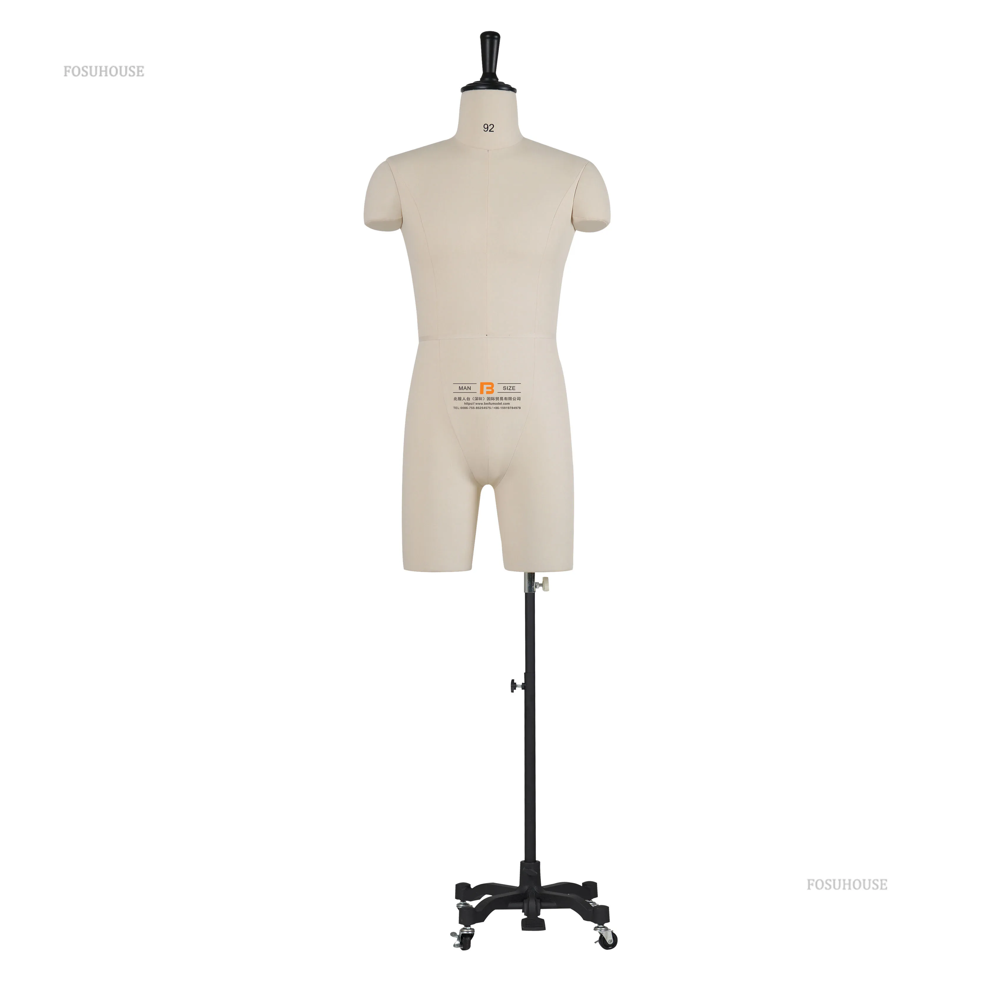 Male Mannequin - Premium Quality Construction, Detailed Dimensions For