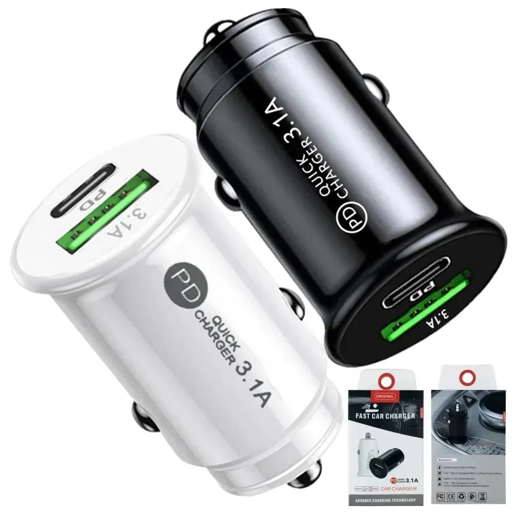 Dual Port PD Car Charger USB C Car Charger for iPhone 14 13 12 Samsung S22 S20 and iPad ZZ