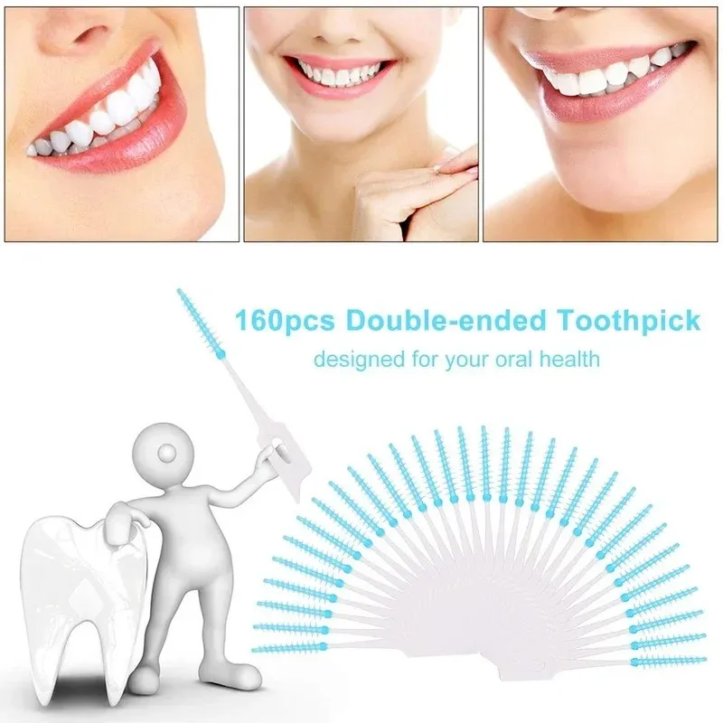 Ortodontics hängslen Interdental Brush Clean Between Teeth Mini Tandborste Inter Dental Cleaning Travel Portable Boxed