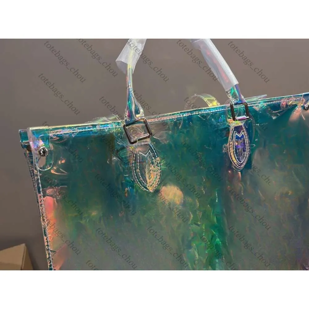 Stylish casual tote bags Designer handbags Beach Bag Multifunctional portable Large capacity Eco-friendly PVC shopping bag New Fashion Transparent tote bag