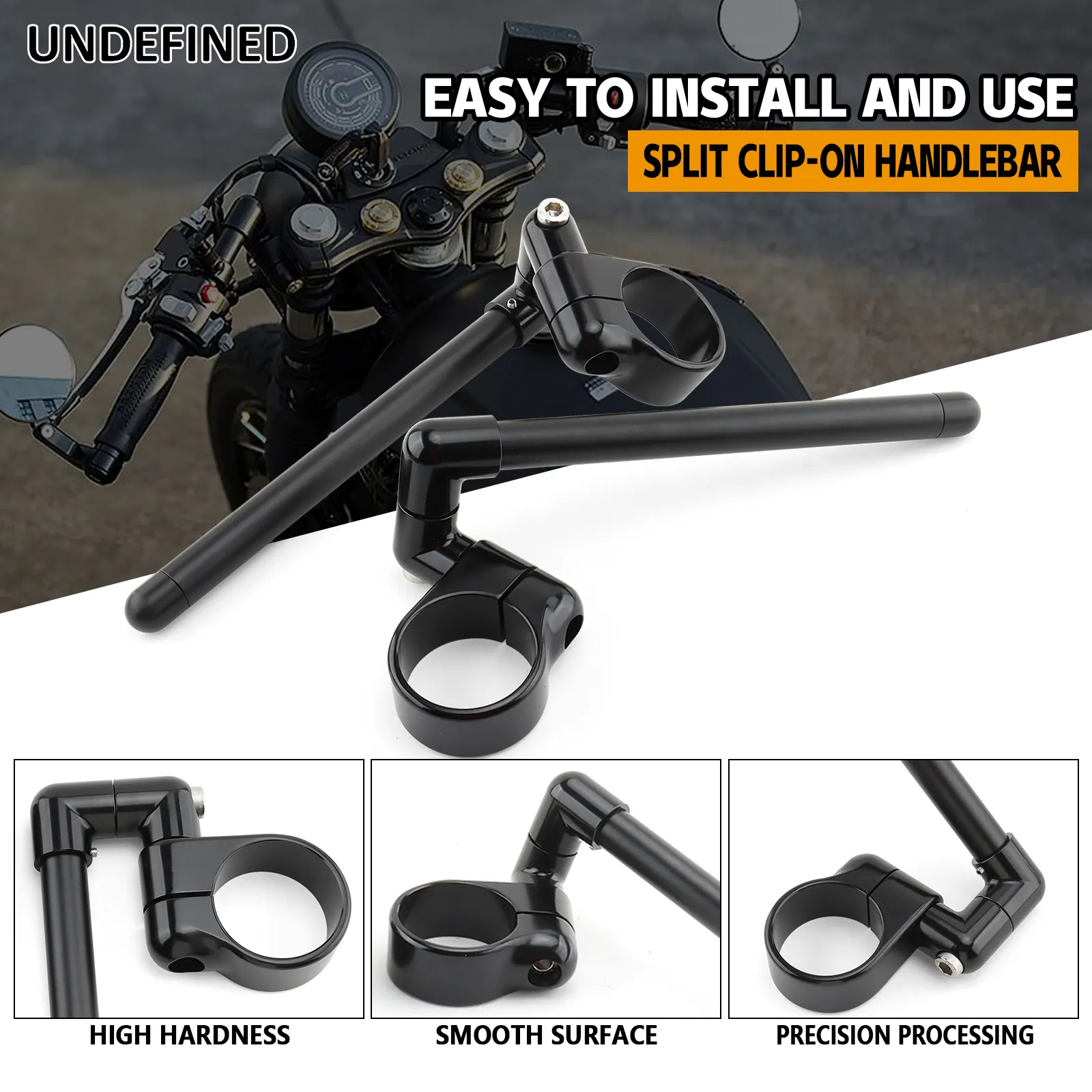 2Pcs 50mm Clip-On Handlebars For Yamaha YZF-R6 2006-2016 – Unbranded
