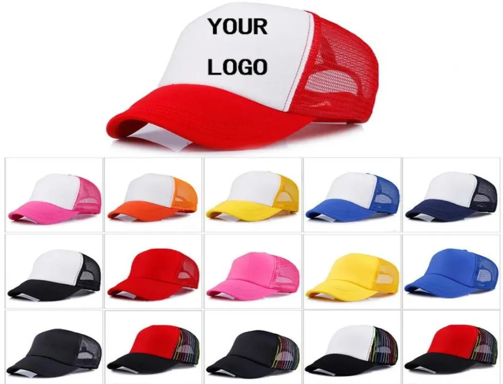 Factory Custom LOGO Hats Design Polyester Men Women Baseball Cap Blank Mesh Adjustable Hat Adult Children Kids C0607G022461320