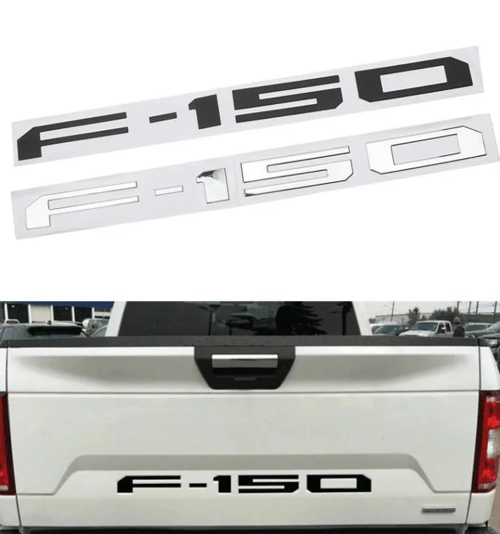 3D ABS F150 Letter Badge Car Задний багажник наклеек эмблема для задних дверей для Ford F150 20182019 Peickup99900756