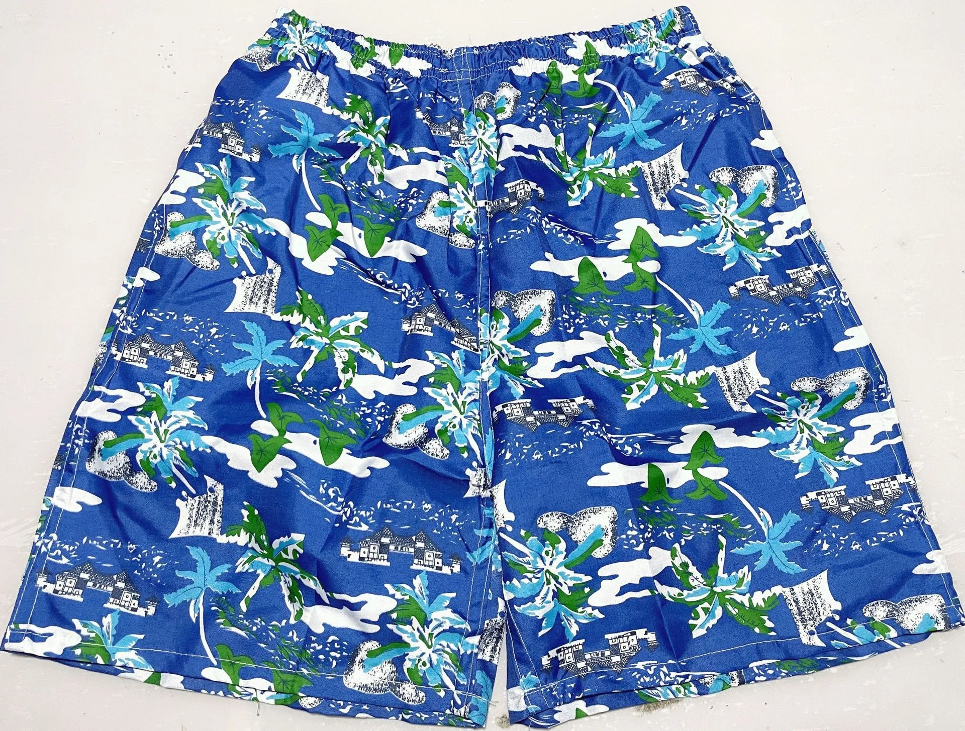2024 beach pants summer large size quick-drying loose thin section men's shorts casual printing five swimming trunks_voghion.com