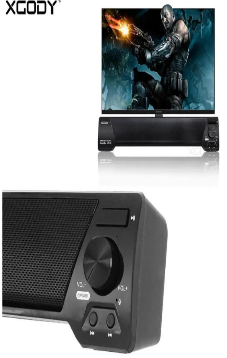 TV PC Telefonu için XGODY LP09 TF Bluetooth Hoparlör 10W Ev Tiyatrosu Ses Alıcı Müzik Merkezi Ses Çubuğu FM Radio7444340