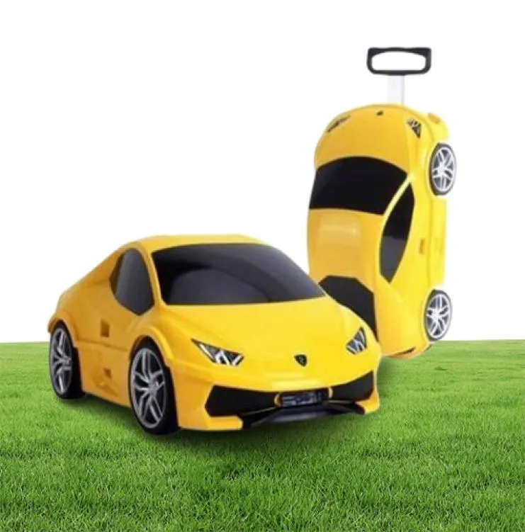 car suitcase for kids Kids Rolling luggage suitcase racing car Travel Luggage wheeled Travel Trolley Suitcase for boys LJ2011184050990